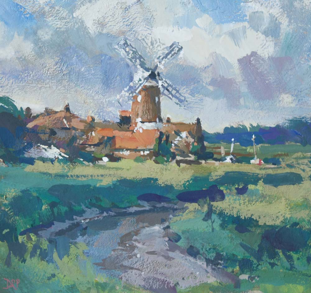 Breezy day, Cley Mill