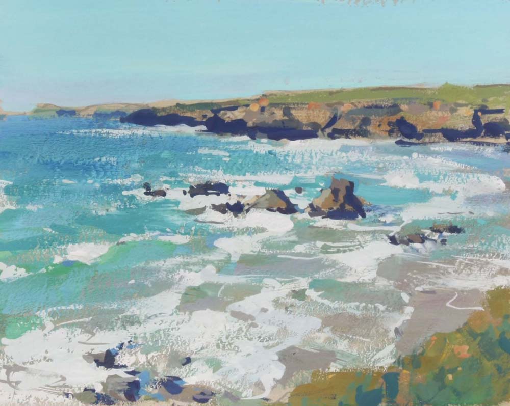 Incoming tide, Portcothan